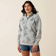 Sapphire 1/2 Zip Sweatshirt - Women