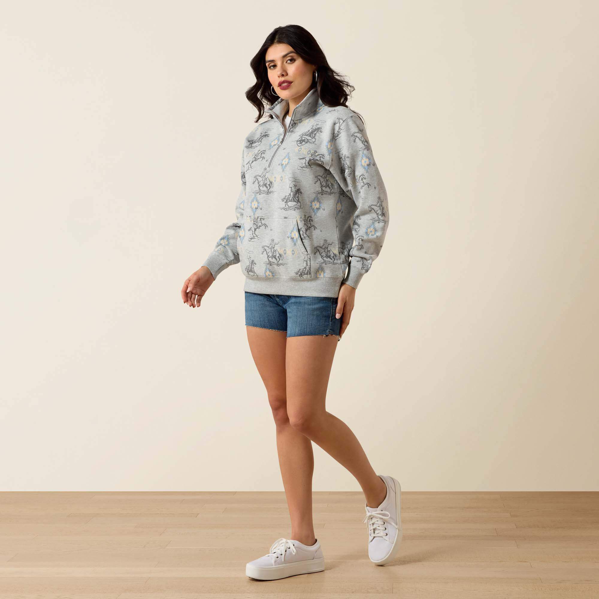 Sapphire 1/2 Zip Sweatshirt - Women