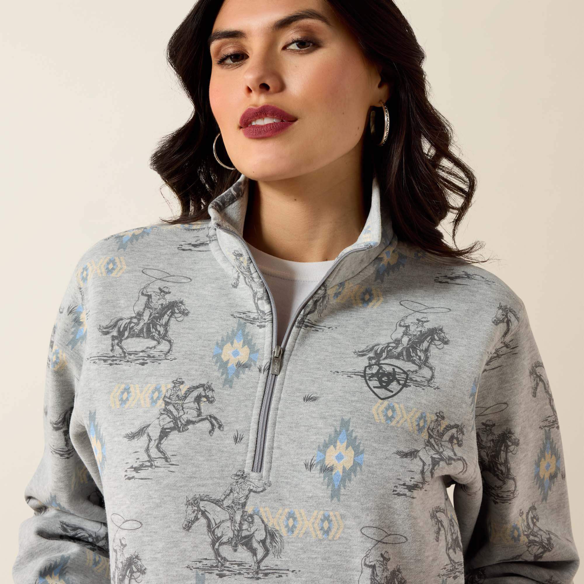 Sapphire 1/2 Zip Sweatshirt - Women