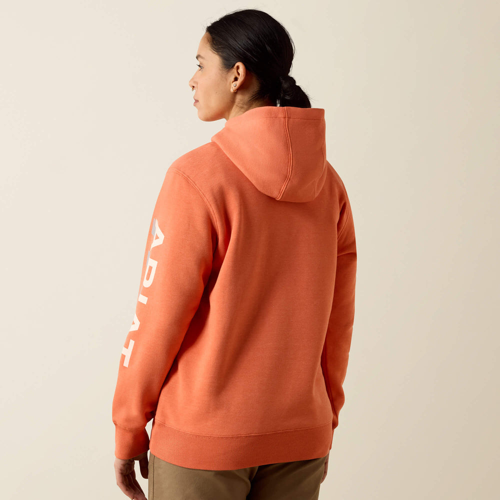 Rebar Lightweight Logo 1/2 Zip Hoodie - Women