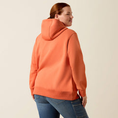Rebar Lightweight Logo 1/2 Zip Hoodie - Women
