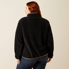 Berber Snap Front Sweatshirt - Women