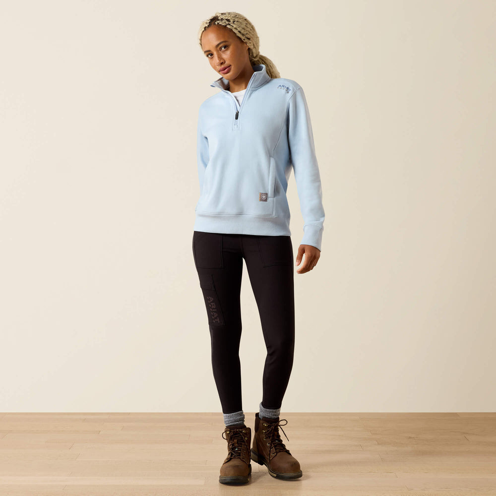 Rebar Lightweight Mock 1/2 Zip Sweatshirt - Women