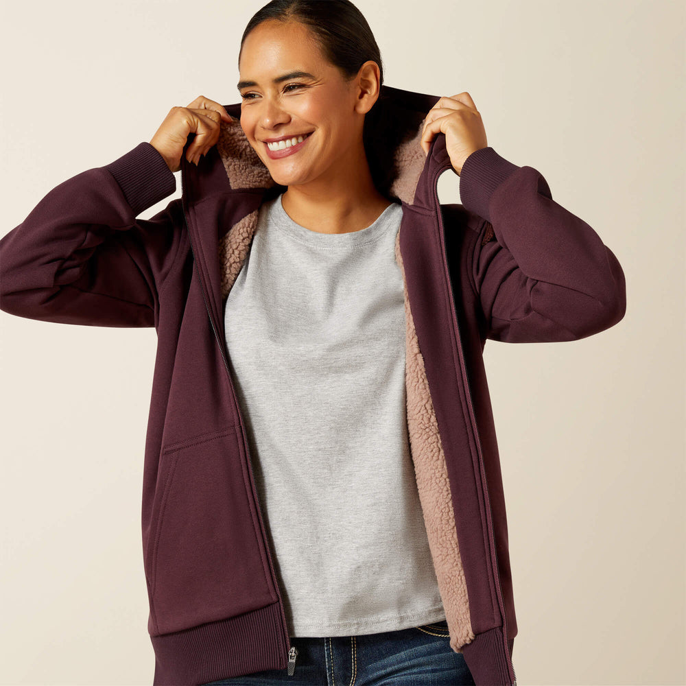 Rebar All-Weather Sherpa Full Zip Hoodie - Women