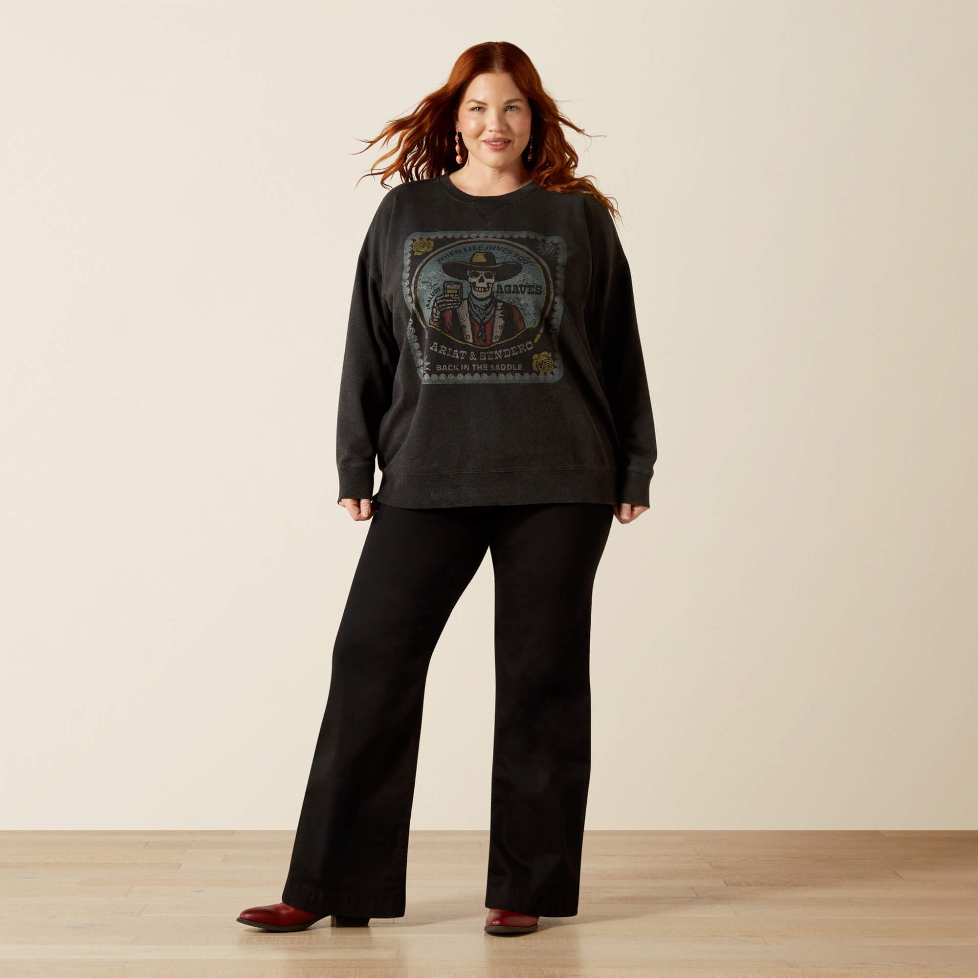 Oversize Sendero When Life Gives You Agaves Sweatshirt - Women
