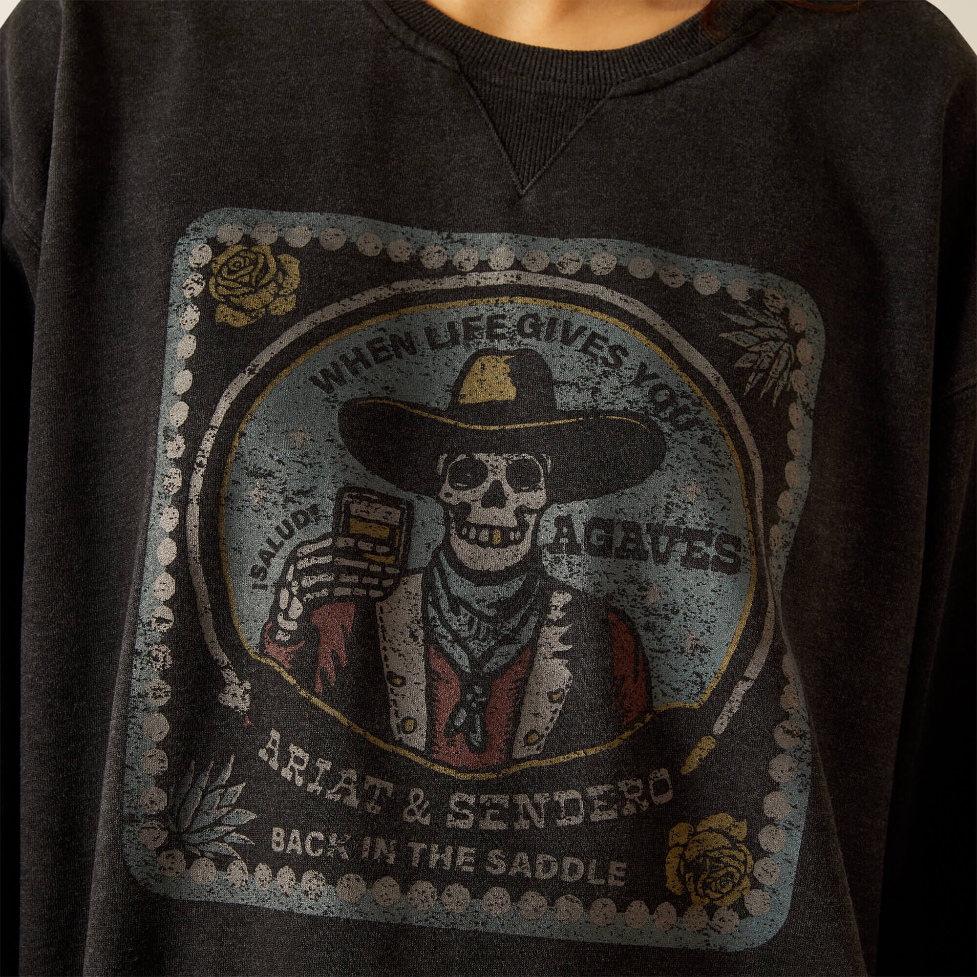 Oversize Sendero When Life Gives You Agaves Sweatshirt - Women