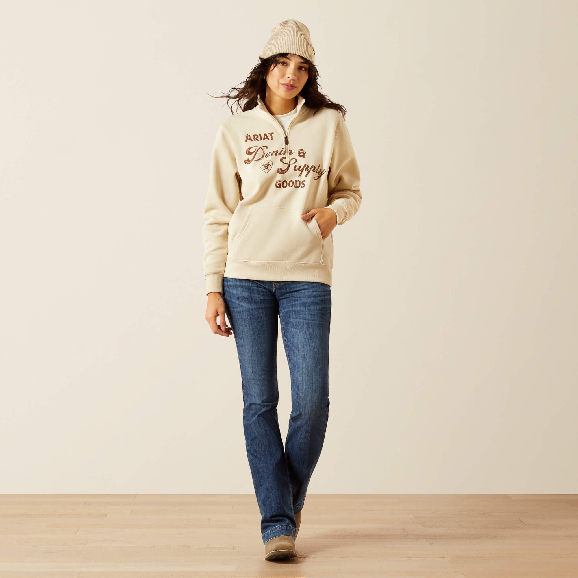 Denim and Supply 1/2 Zip Sweatshirt - Women