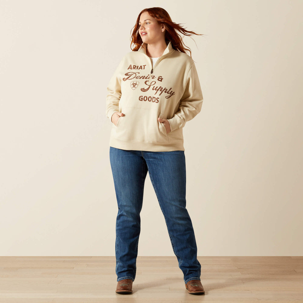Denim and Supply 1/2 Zip Sweatshirt - Women