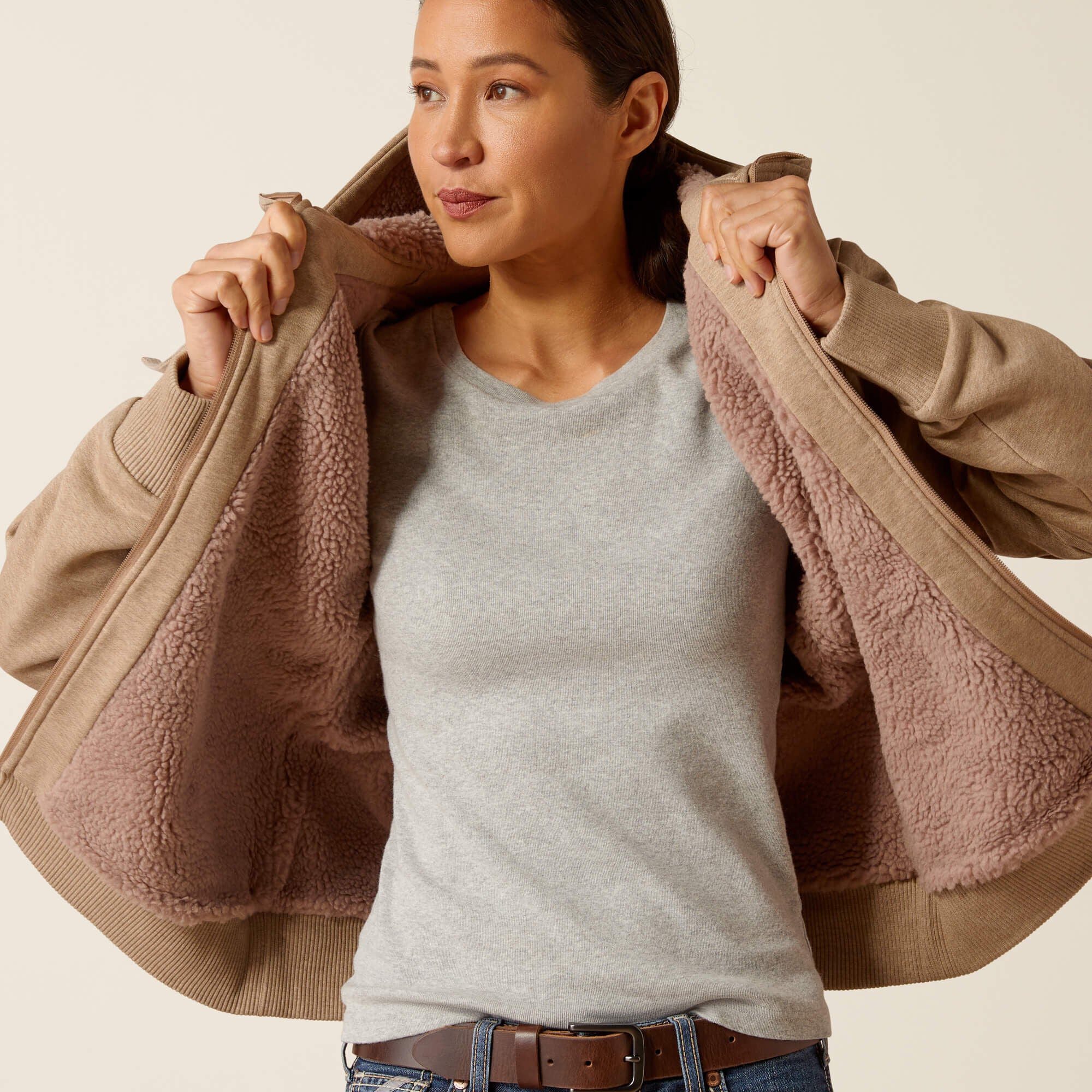 Rebar All-Weather Sherpa Full Zip Hoodie - Women