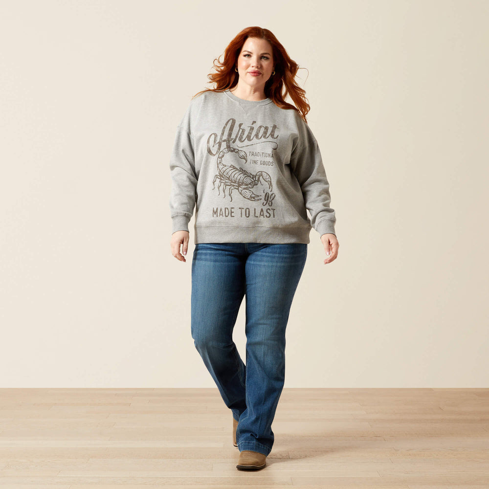Scorpion Script Oversized Sweatshirt - Women