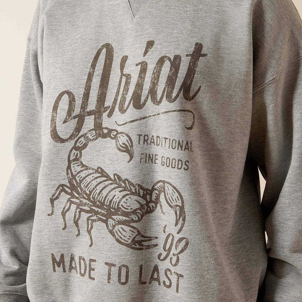 Scorpion Script Oversized Sweatshirt - Women