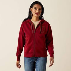 Stitched Full Zip Hoodie - Women