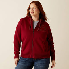 Stitched Full Zip Hoodie - Women