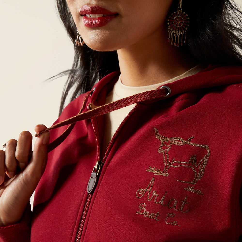 Stitched Full Zip Hoodie - Women