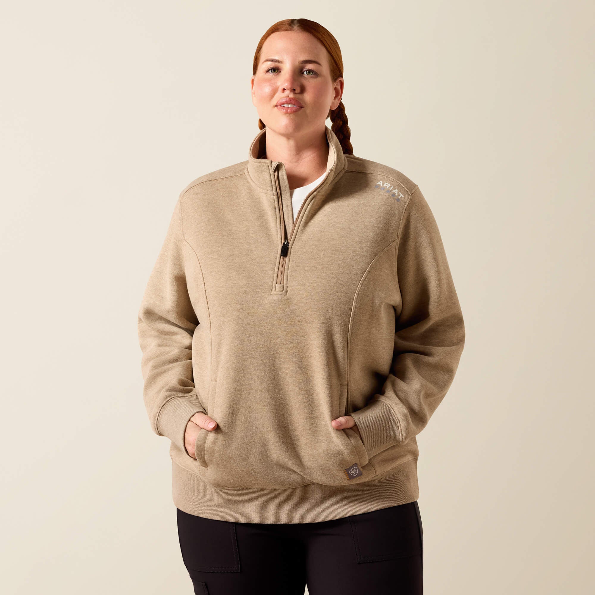Rebar Lightweight Mock 1/2 Zip Sweatshirt - Women