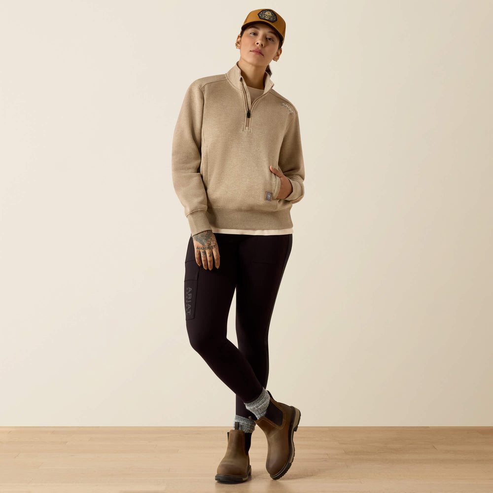 Rebar Lightweight Mock 1/2 Zip Sweatshirt - Women