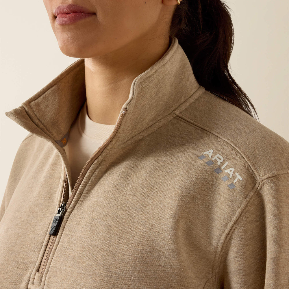 Rebar Lightweight Mock 1/2 Zip Sweatshirt - Women