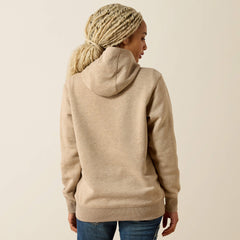 Rebar Lightweight Logo 1/2 Zip Hoodie - Women