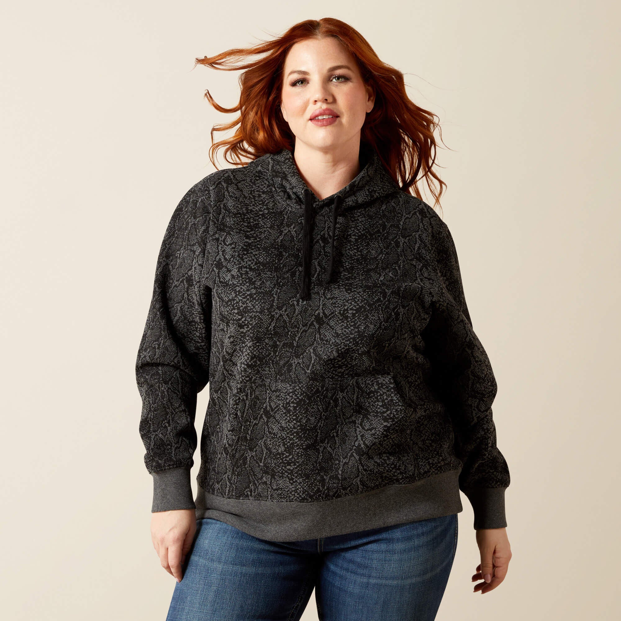 Snake Sheen Hoodie - Women|Trends