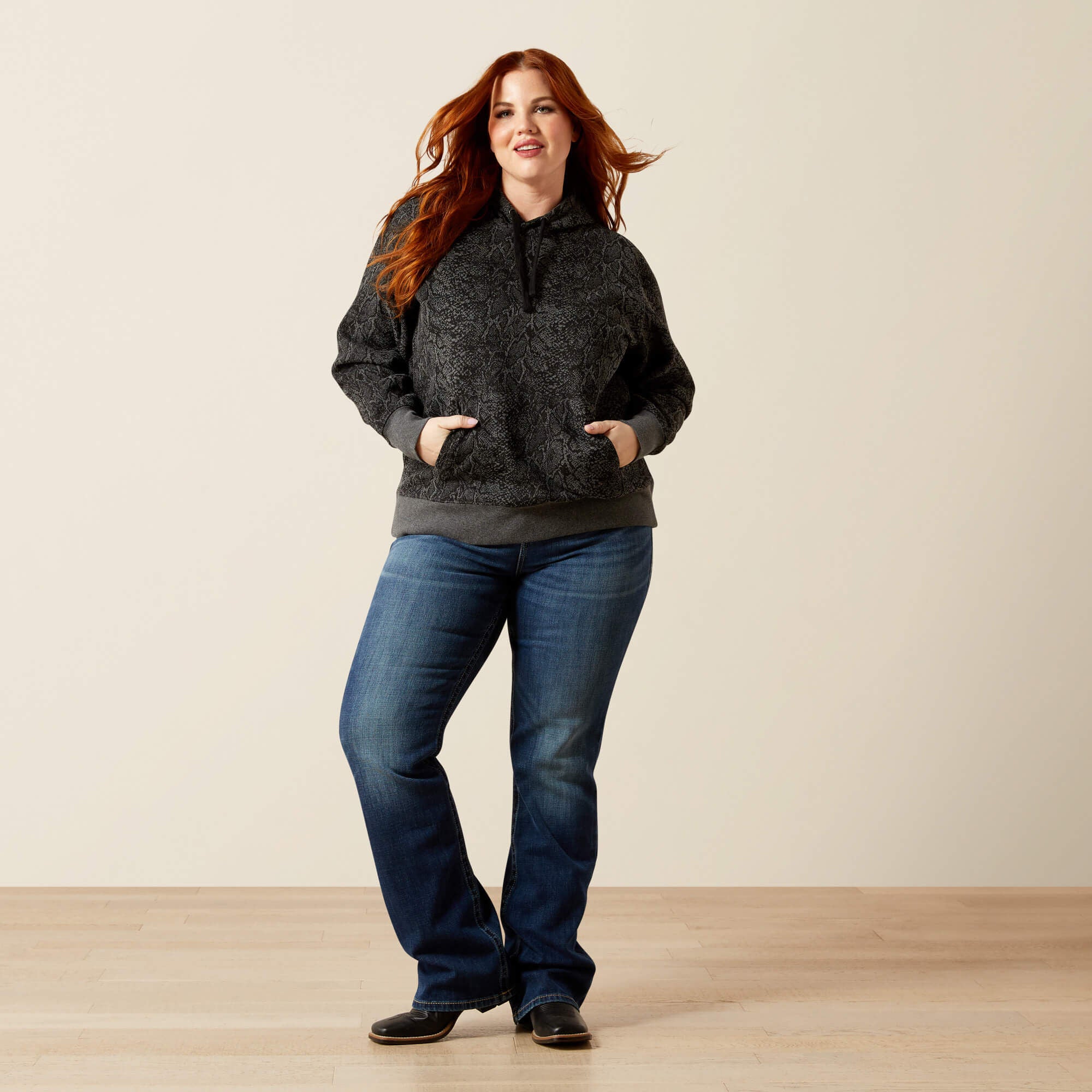 Snake Sheen Hoodie - Women|Trends