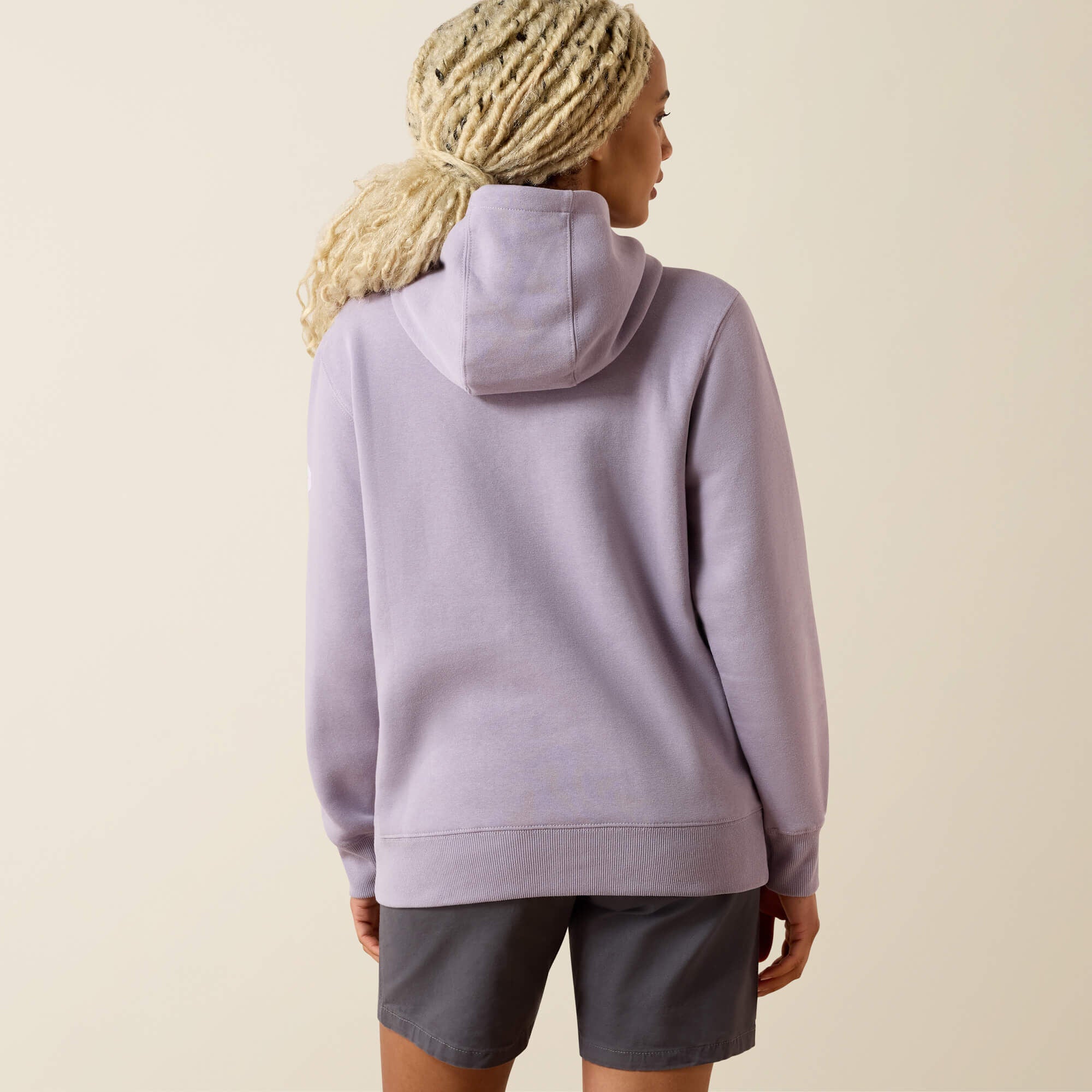 Rebar Lightweight Logo 1/2 Zip Hoodie - Women