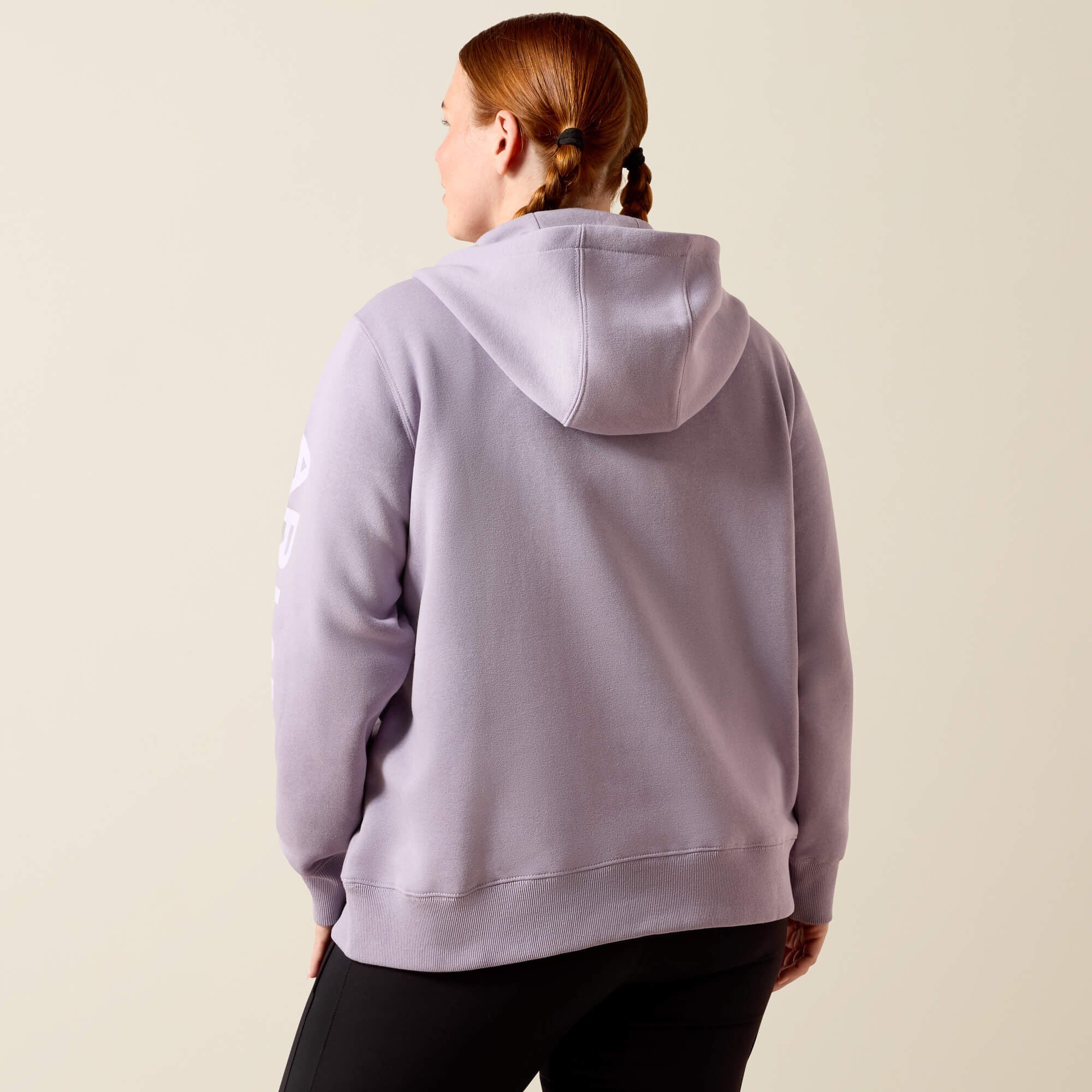 Rebar Lightweight Logo 1/2 Zip Hoodie - Women