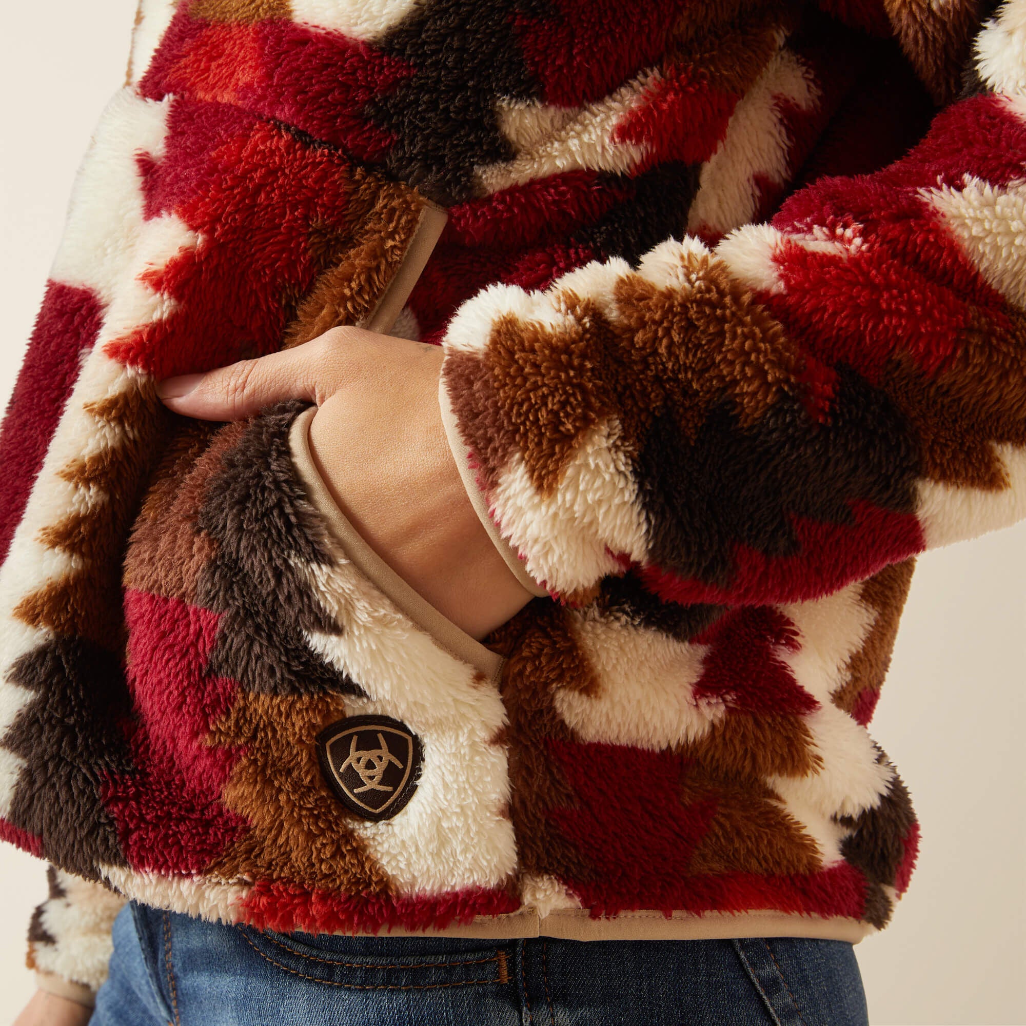 Berber Snap Front Sweatshirt - Women