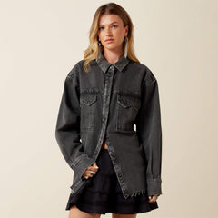 Lux Oversized Denim Jacket - Women|Trends