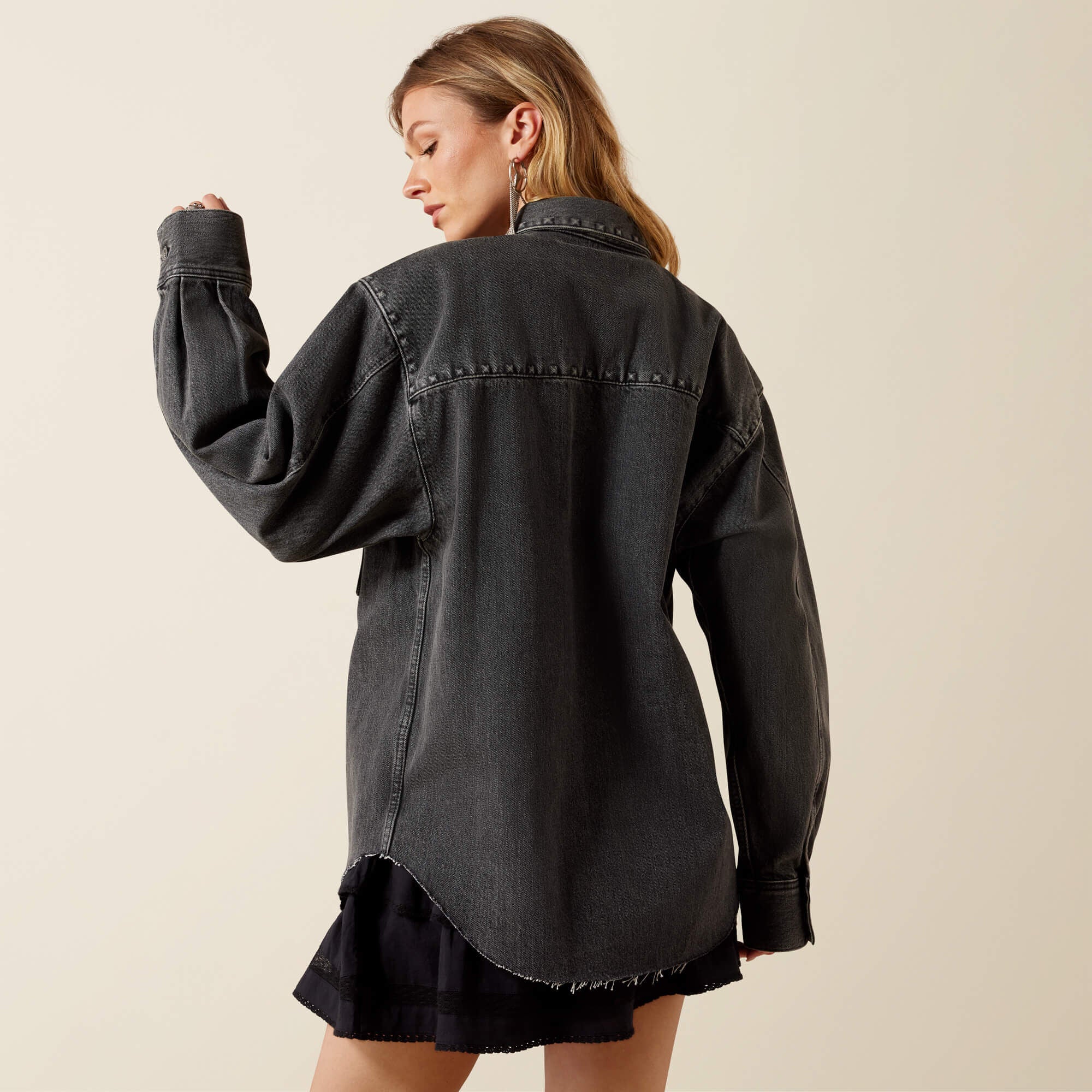 Lux Oversized Denim Jacket - Women|Trends
