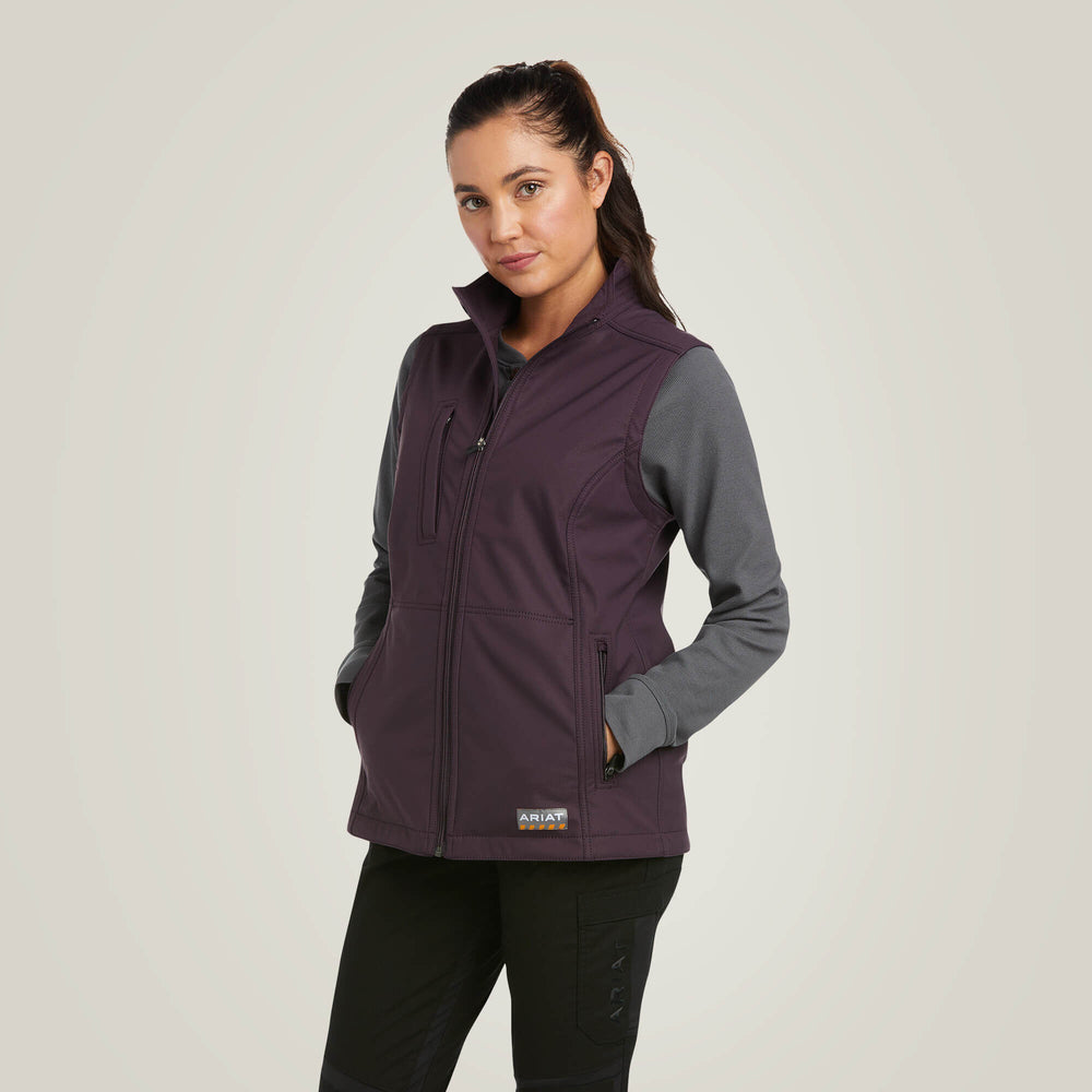 Rebar Stretch Canvas Softshell Vest - Women