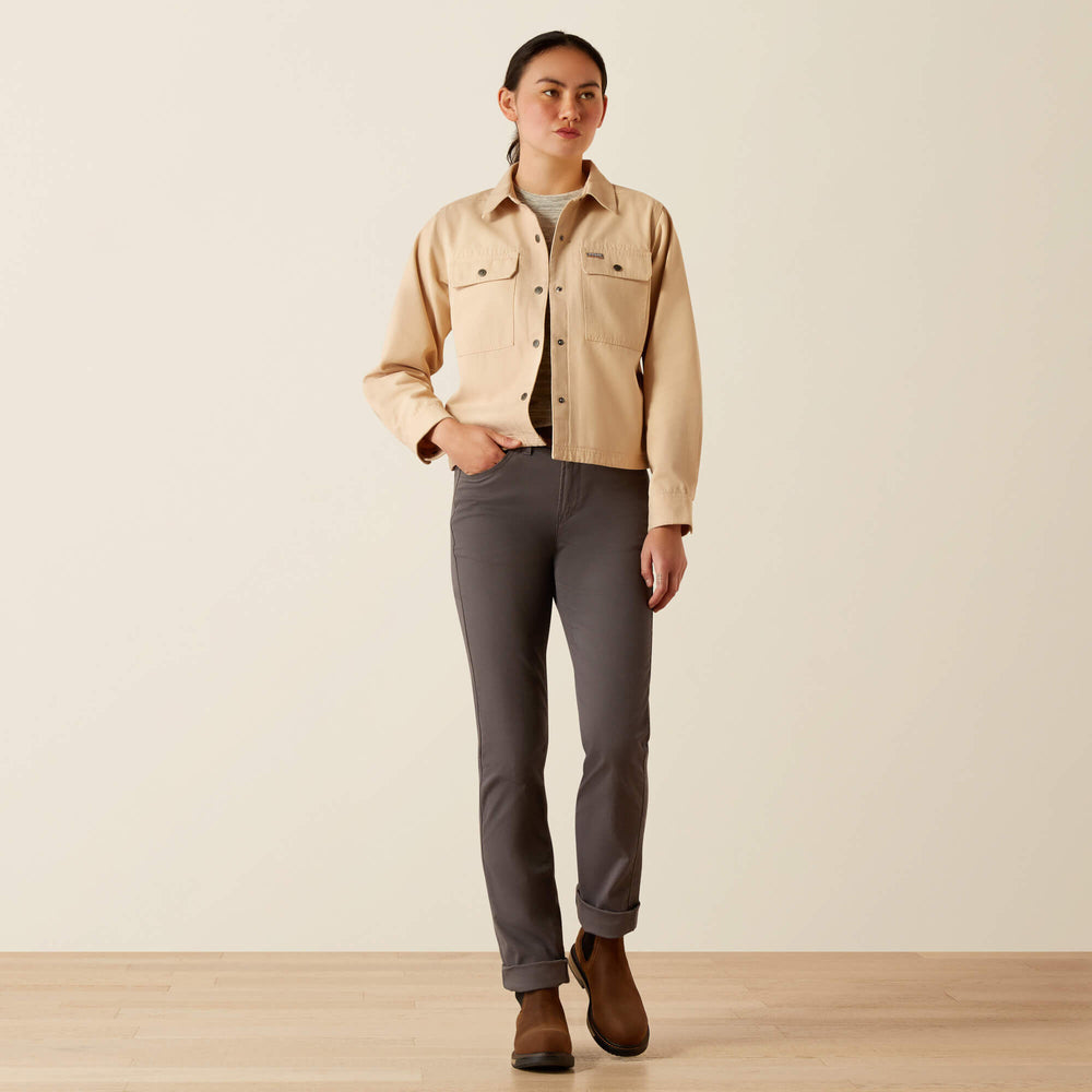 Rebar Cropped Woven Shirt Jacket - Women