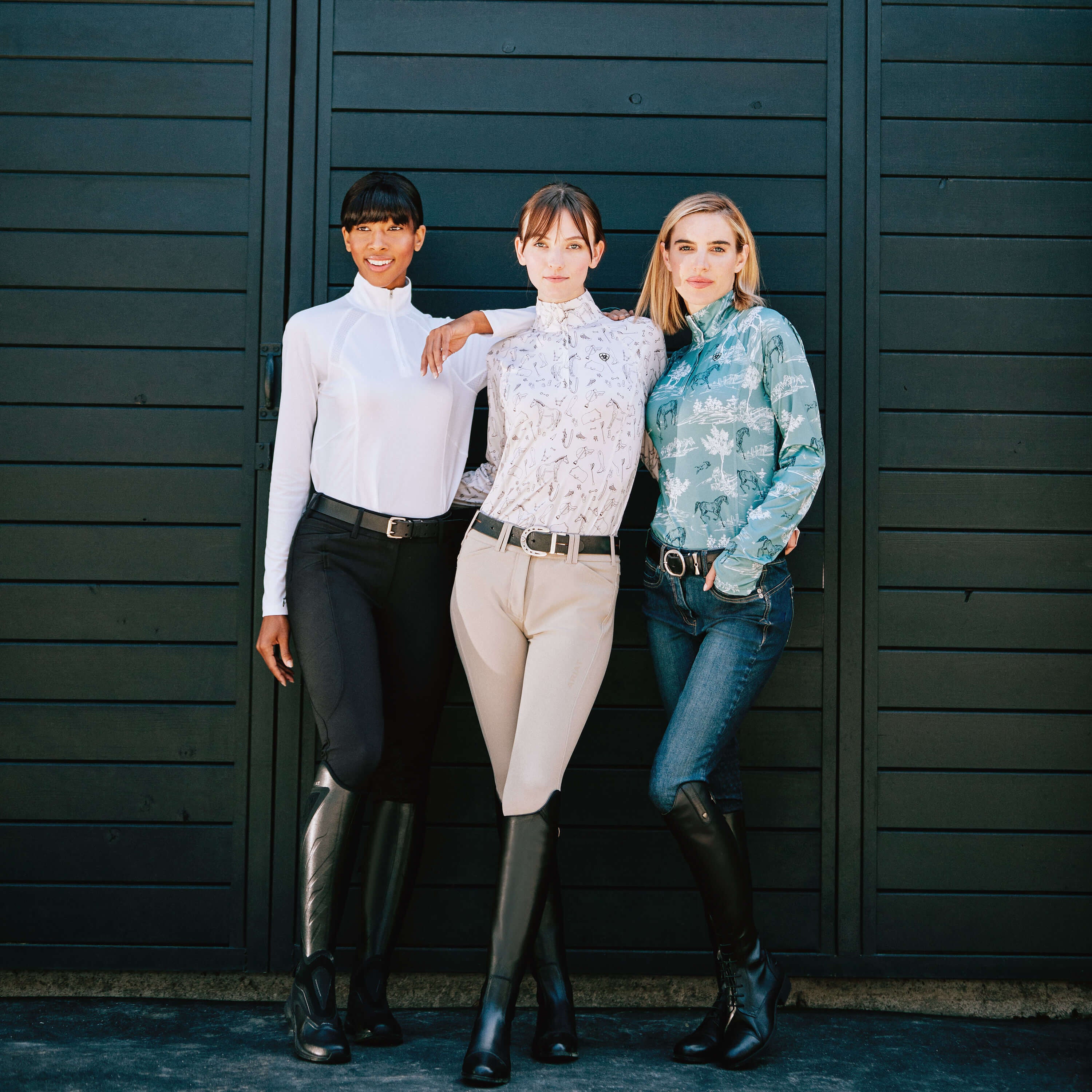 Halo Denim Knee Patch Breech - Women|Trends