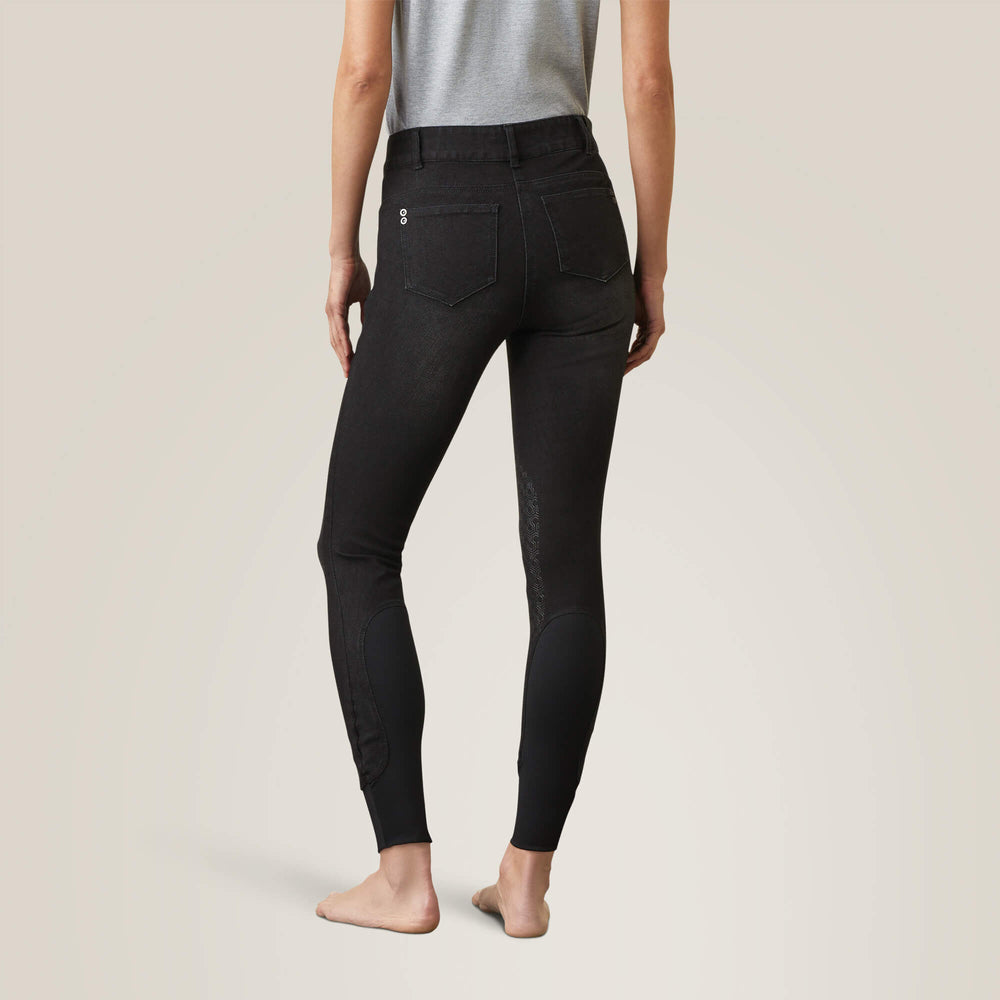 Halo B Denim Knee Patch Breech - Women