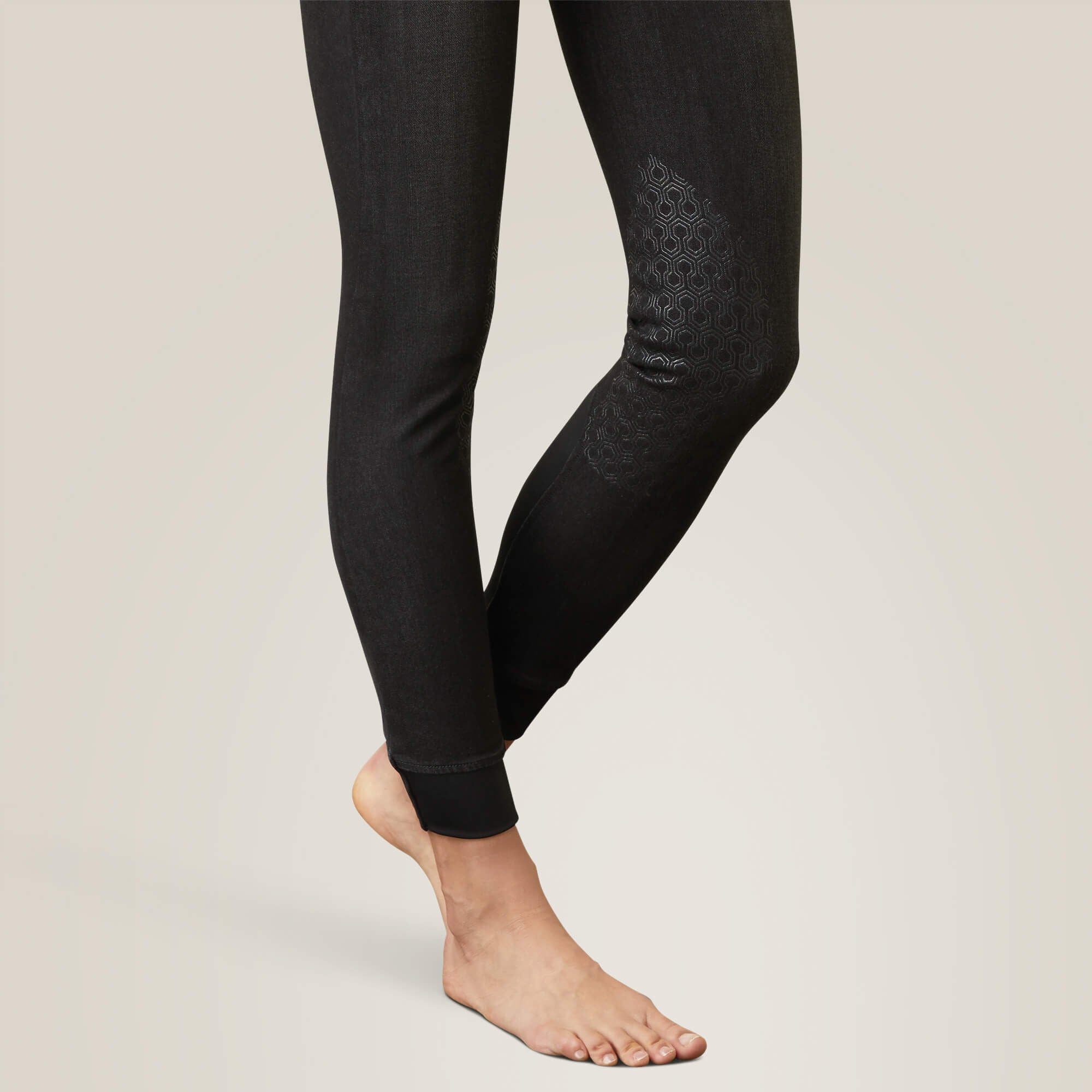 Halo B Denim Knee Patch Breech - Women