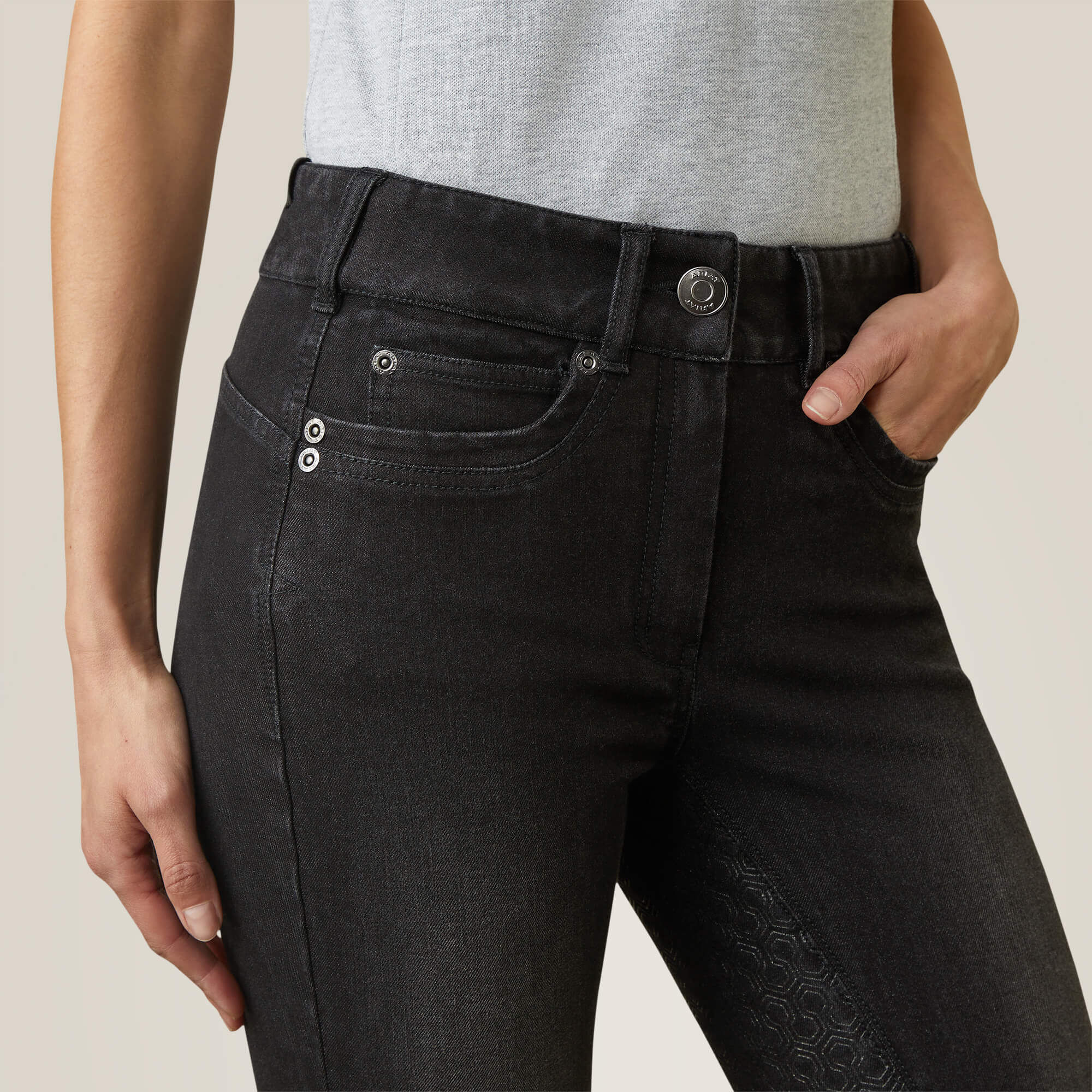 Halo B Denim Full Seat Breech - Women|Trends
