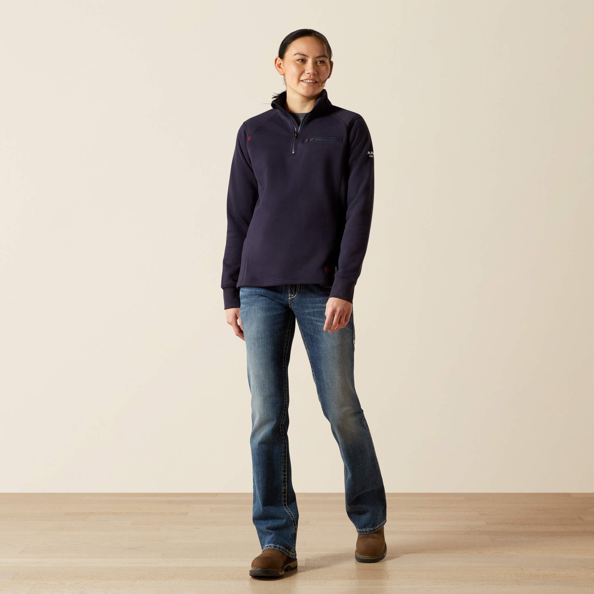 FR Rev 1/4 Zip Top - Women