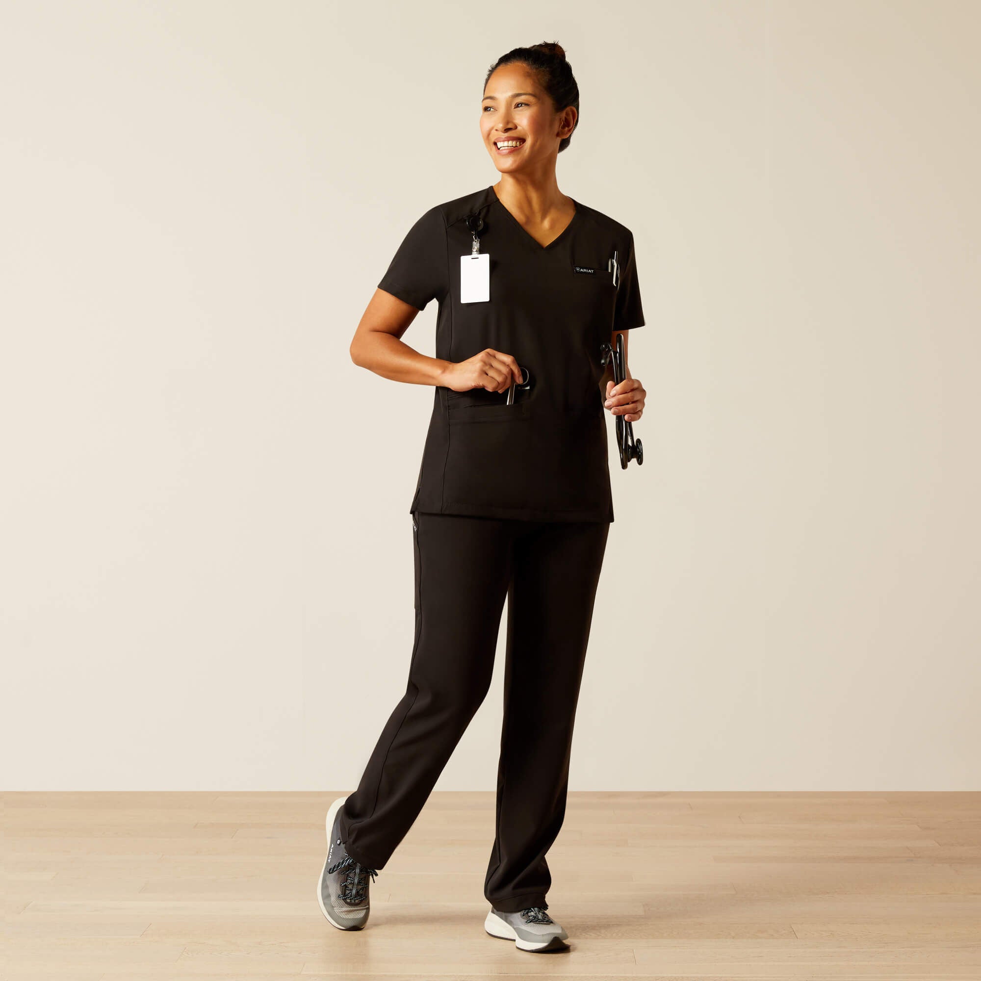 Clara 6 Pocket Scrub Top - Women