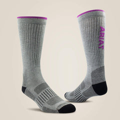 High Performance Crew Tek Work Sock 2 Pair Pack - Women