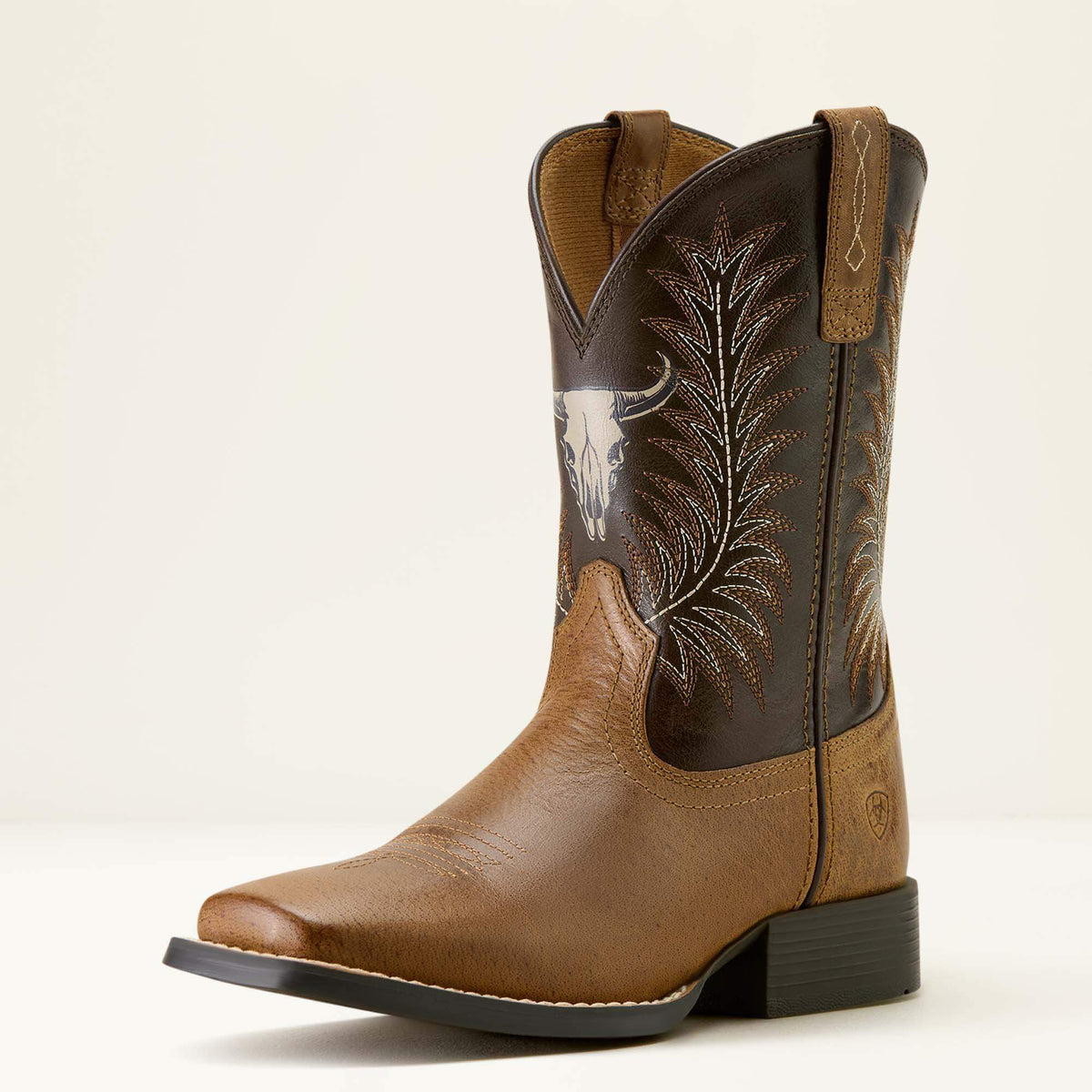 Stampede Wide Square Toe Western Boot - Kids