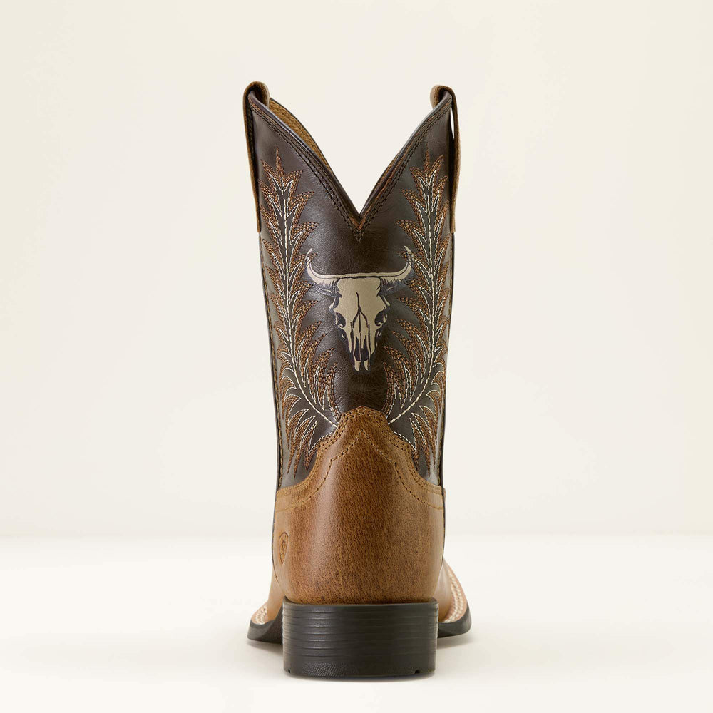 Stampede Wide Square Toe Western Boot - Kids