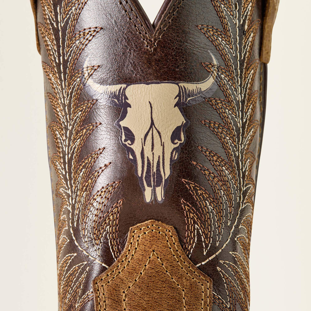 Stampede Wide Square Toe Western Boot - Kids