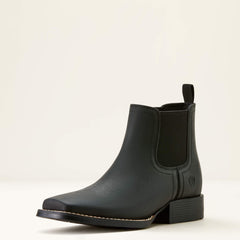 Booker Chelsea Wide Square Toe Western Boot - Kids