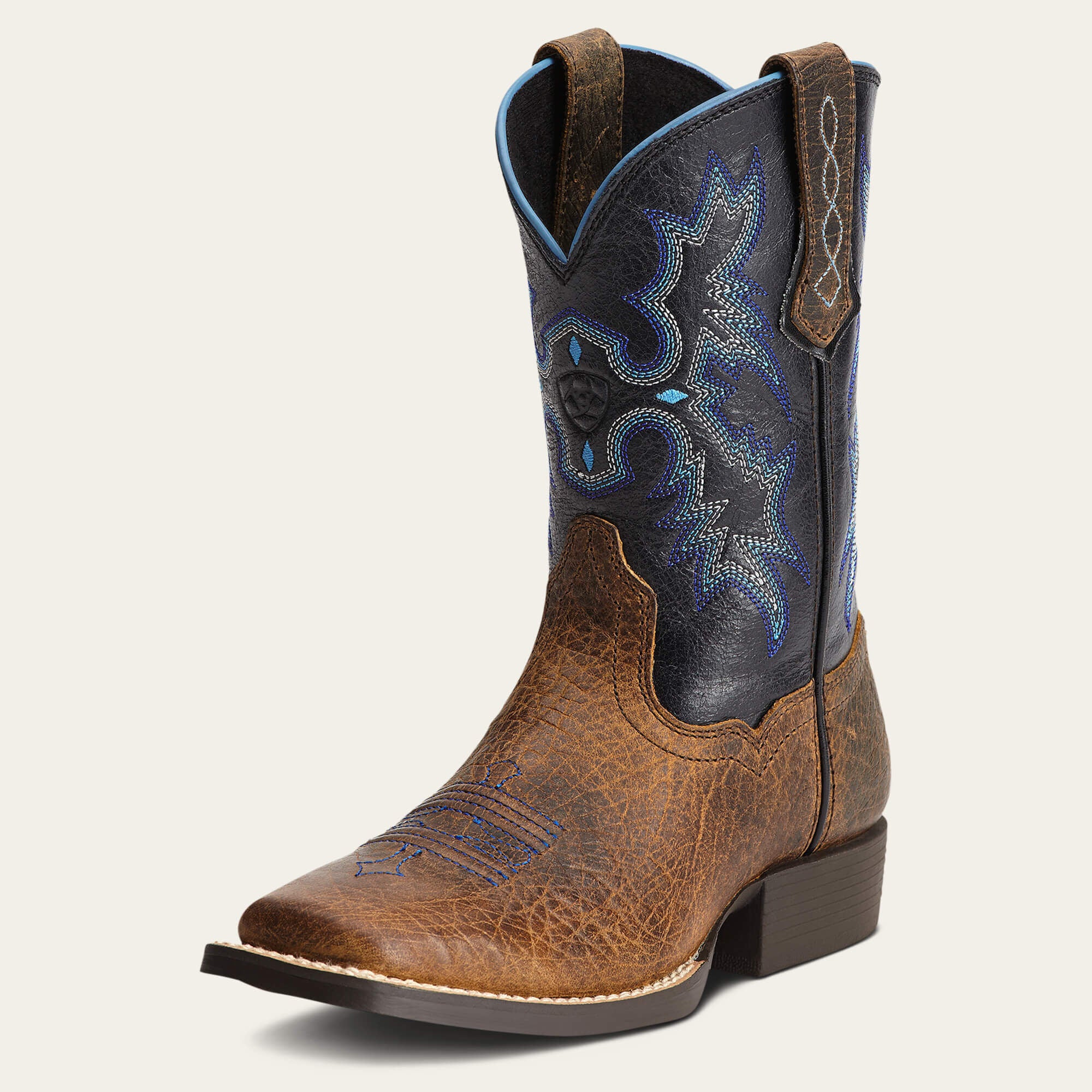 Tombstone Wide Square Toe Western Boot - Kids