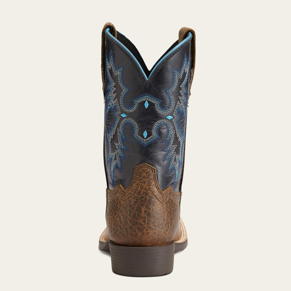 Tombstone Wide Square Toe Western Boot - Kids
