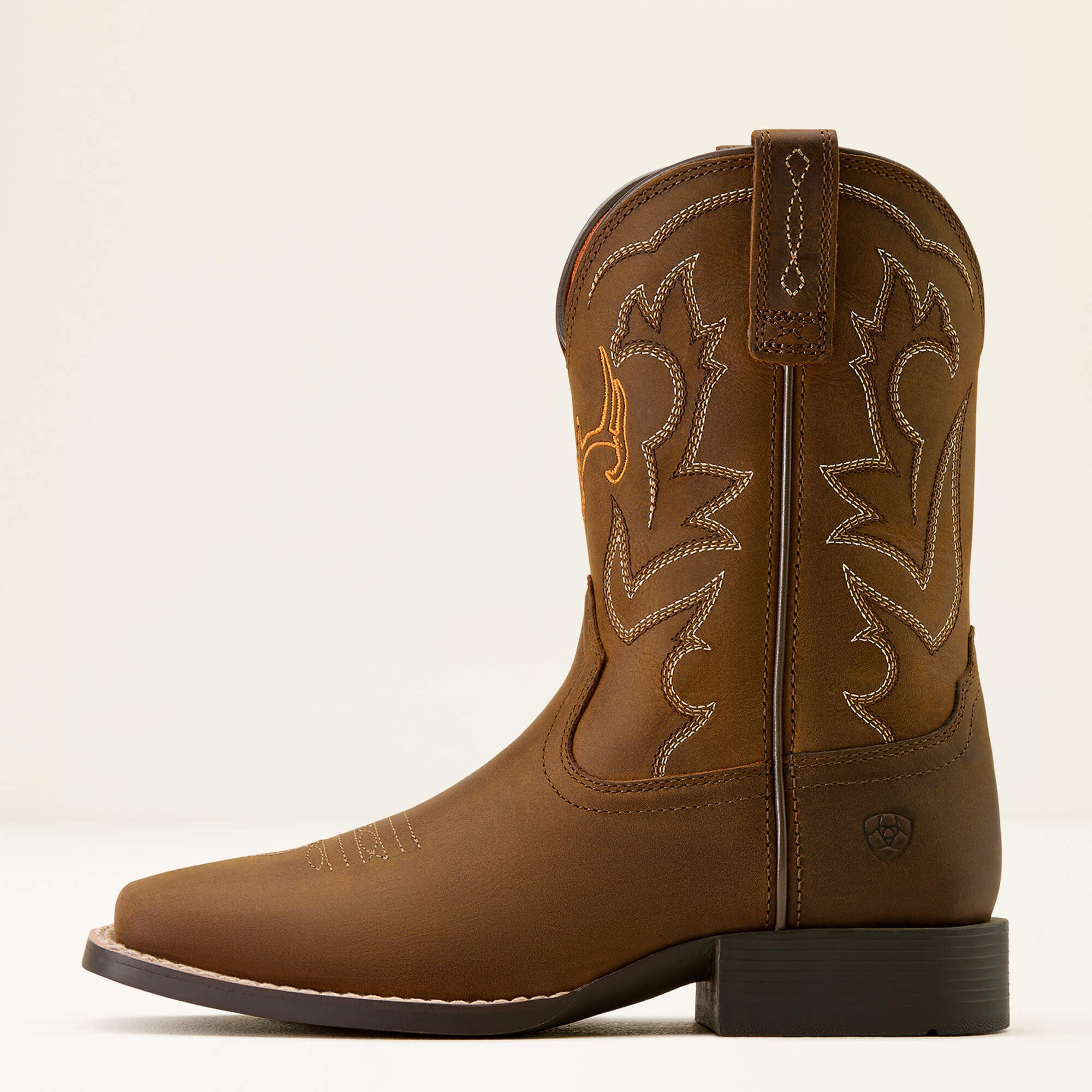 Deer Ridge Wide Square Toe Western Boot - Kids