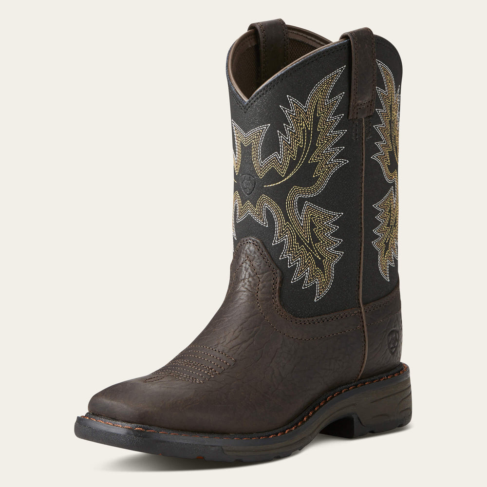 WorkHog Wide Square Toe Boot - Kids