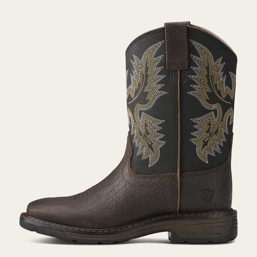 WorkHog Wide Square Toe Boot - Kids