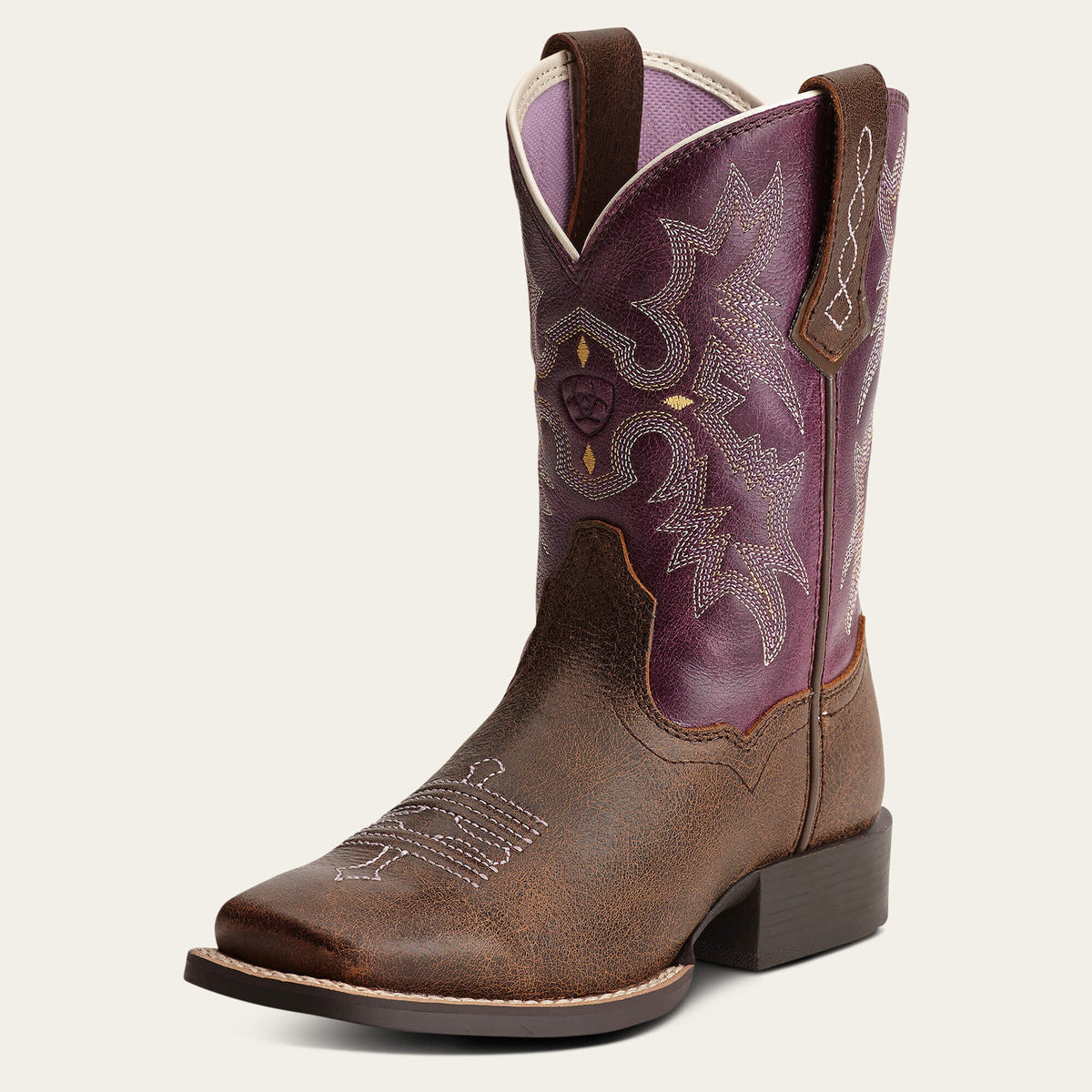 Tombstone Wide Square Toe Western Boot - Kids