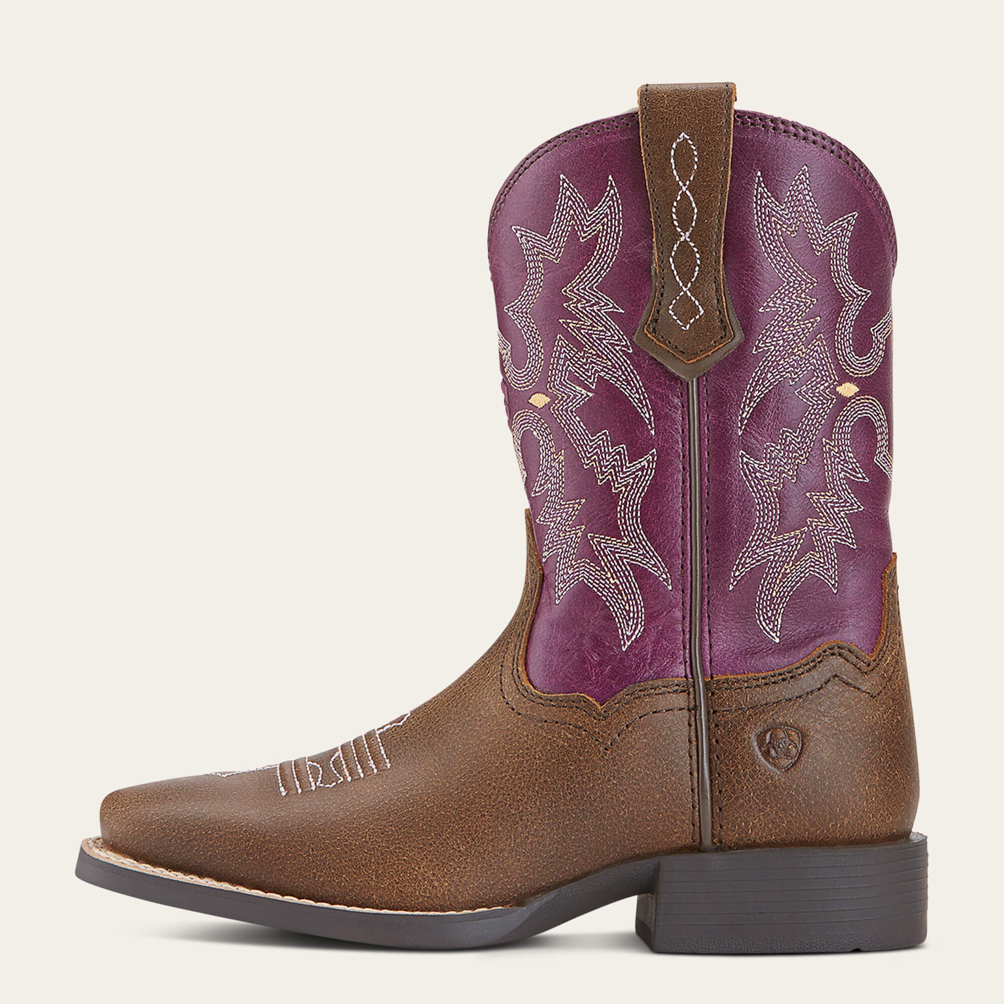 Tombstone Wide Square Toe Western Boot - Kids