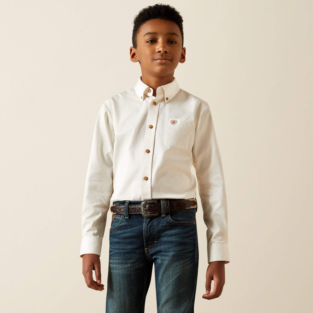 Solid Twill Classic Fit Shirt - Kids